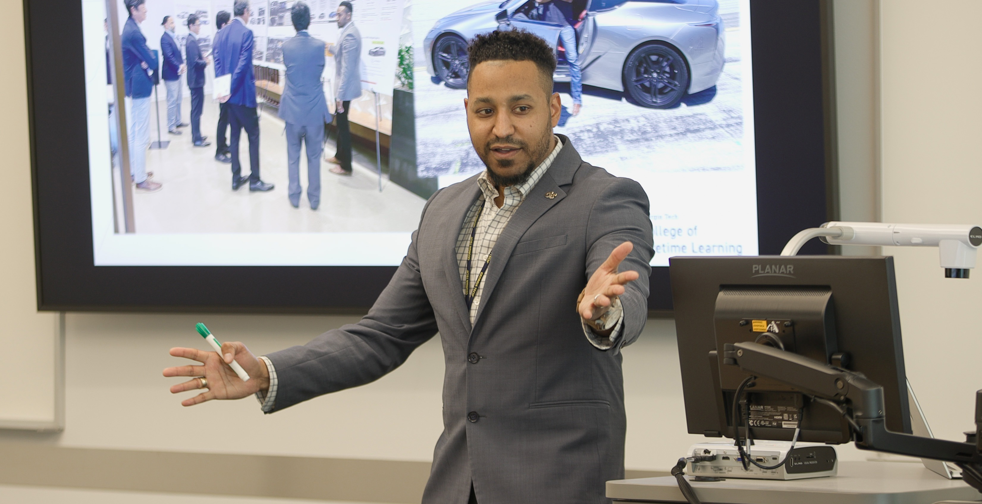 Chris Carter leads one of the College's first project management graduate classes